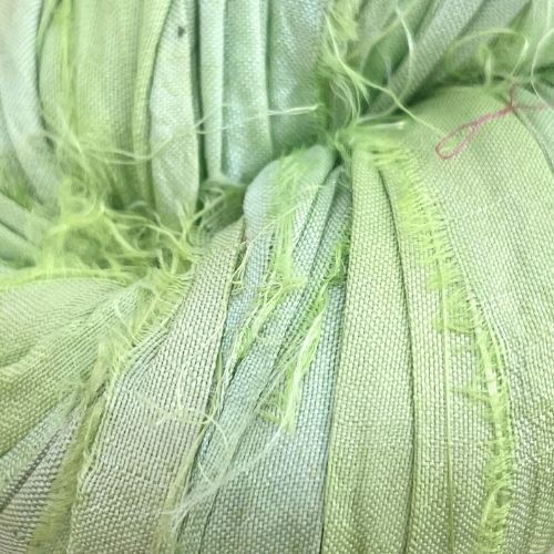 Cinta de seda sari reciclada - madeja de 100gr